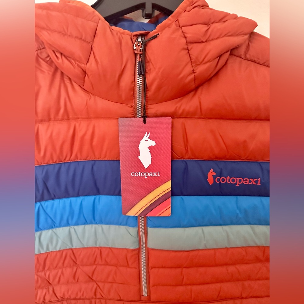 Cotopaxi Multicolor Puffer Jacket - Red, Blue, Gr… - image 3